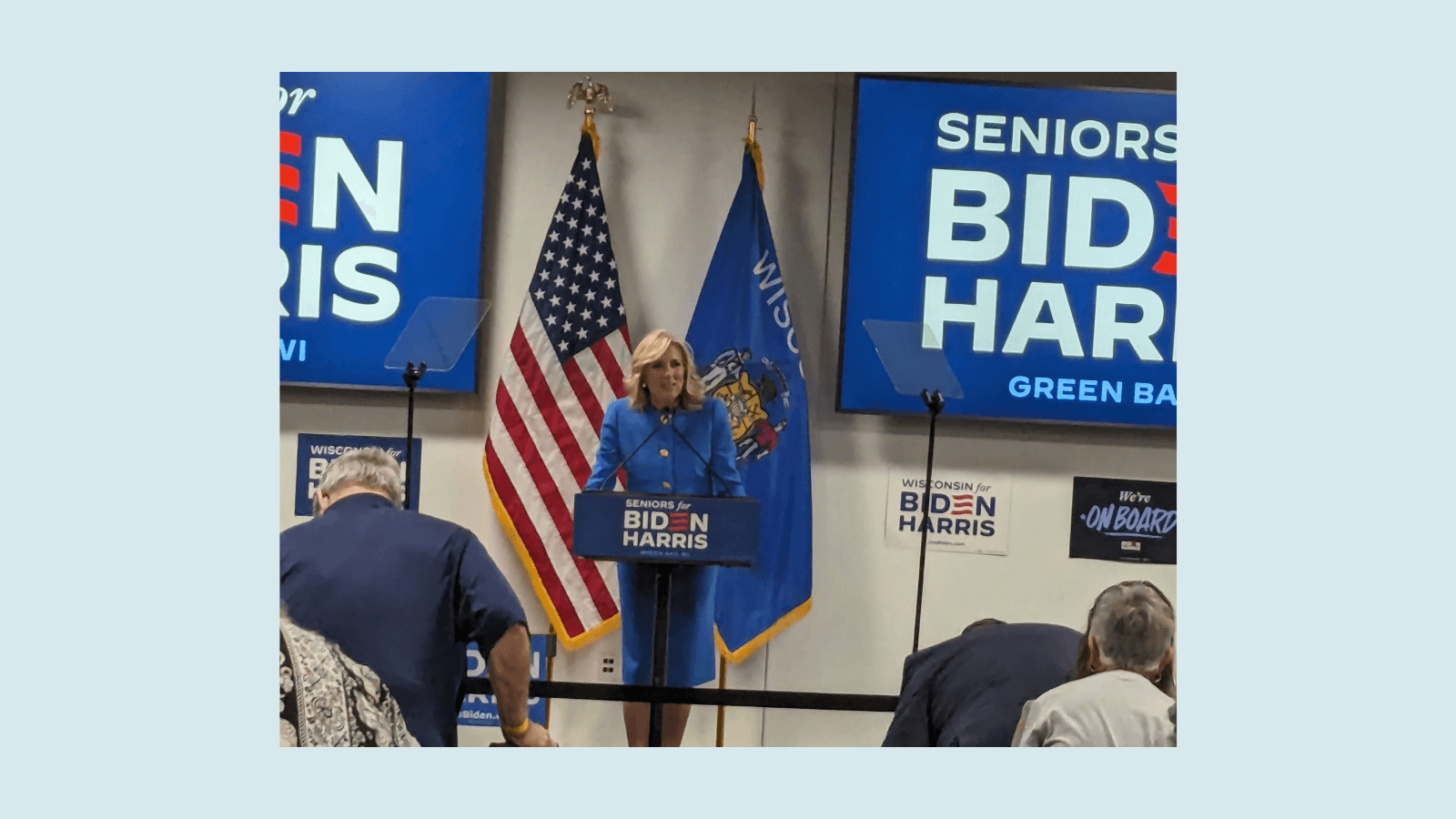 First Lady Jill Biden visits Green Bay