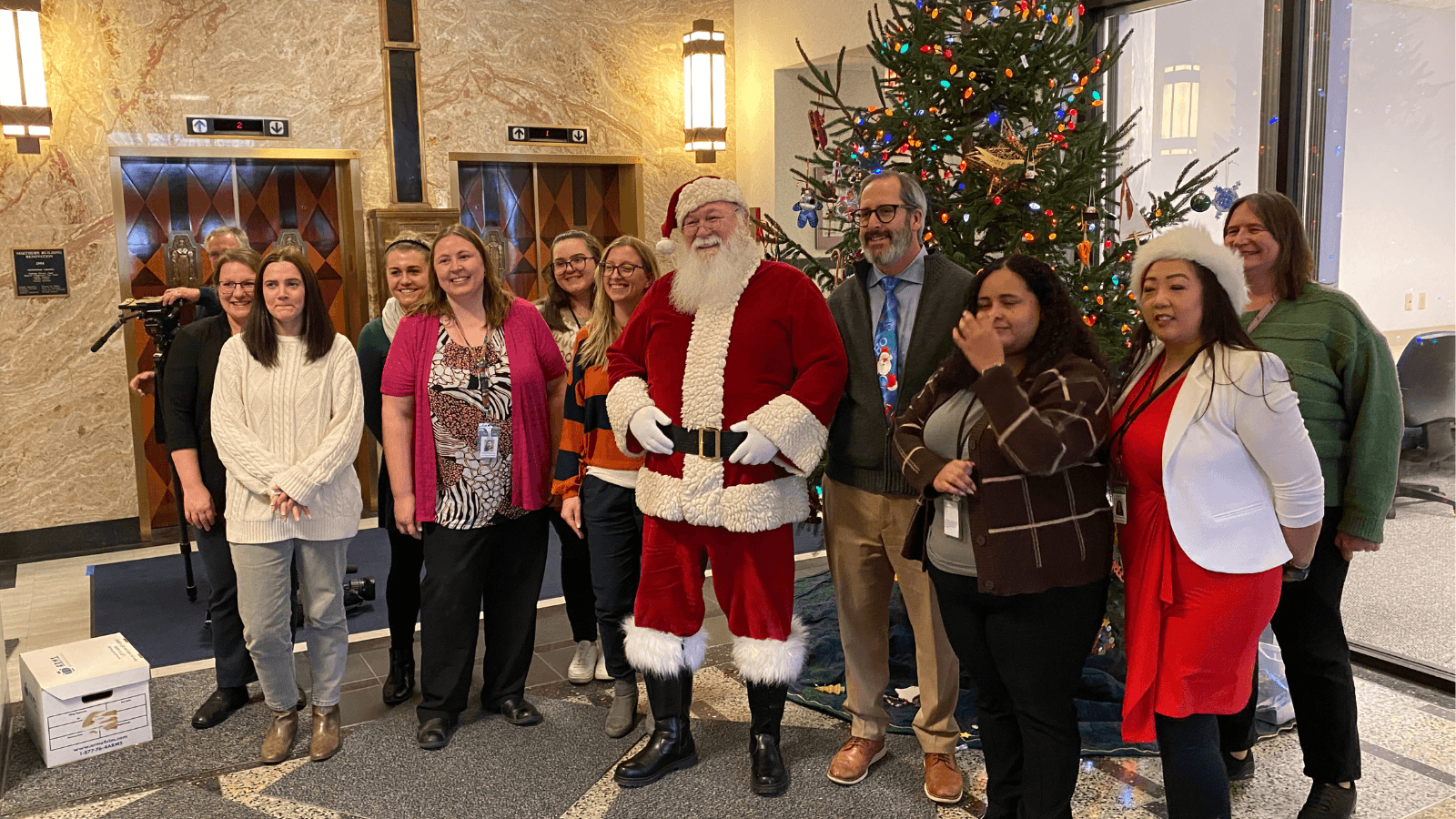 Syble Hopp School & Brown County officials celebrate holiday