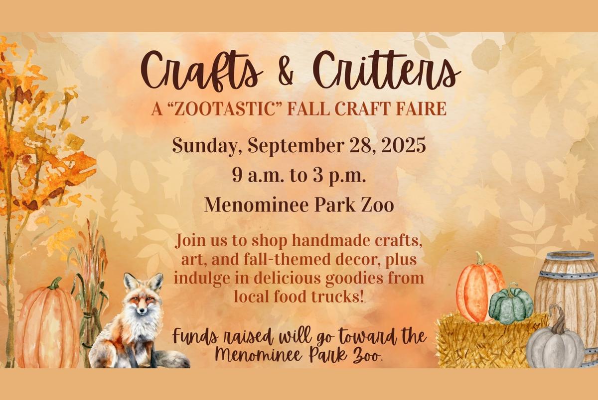 Craft and Critters Fall Craft Fair at Menominee Zoo