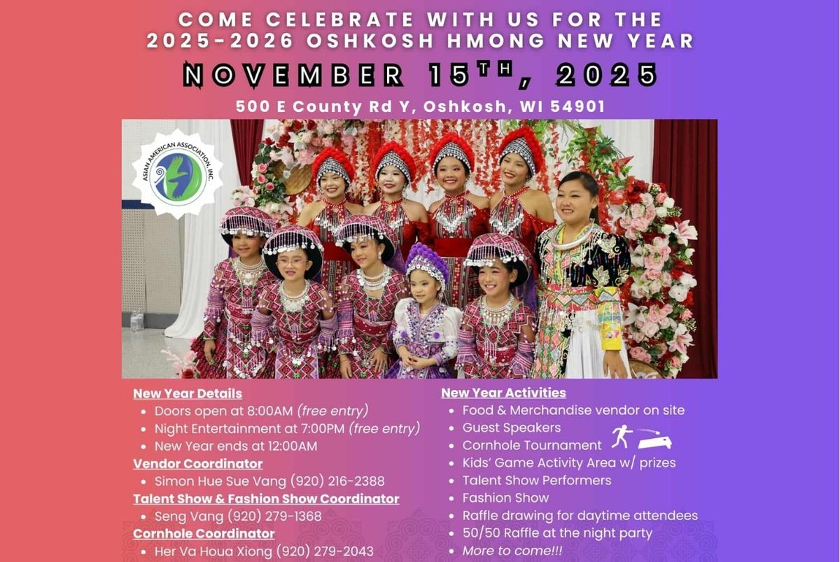 2025-2026 Oshkosh Hmong New Year 