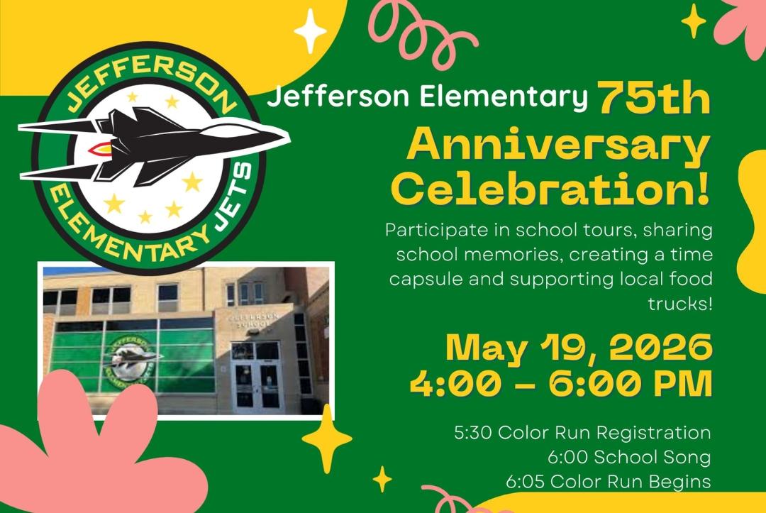 Jefferson's 75th Anniversary Celebration and Crazy Color Fun Run