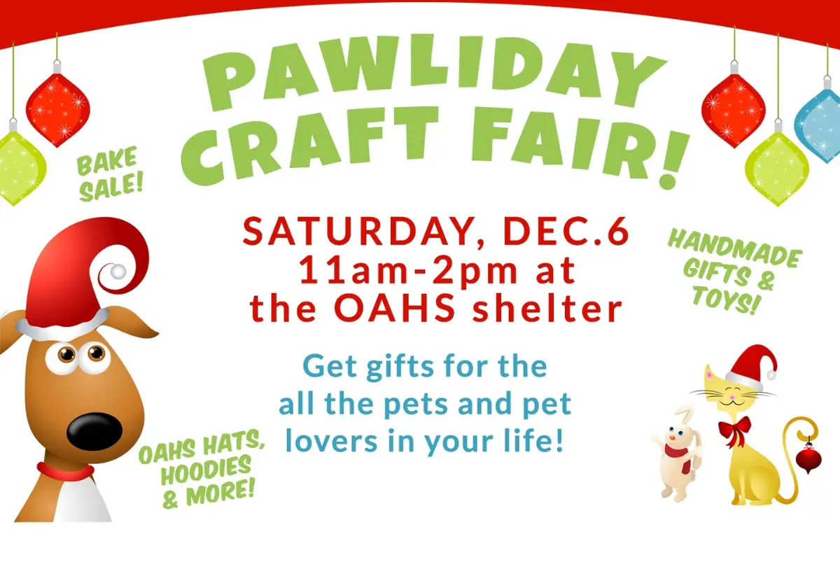Pawliday Craft Fair at the Shelter!