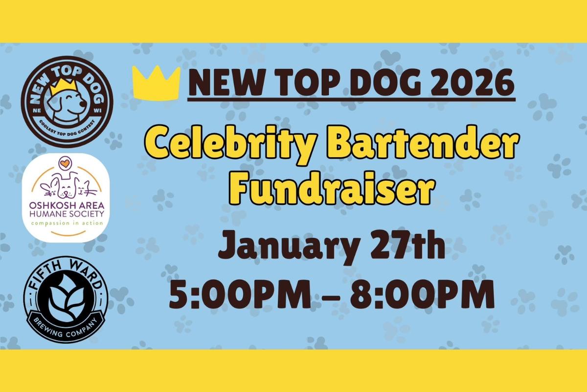 Celebrity Bartender Fundraiser at Fifth Ward Brewery 🐾🍺