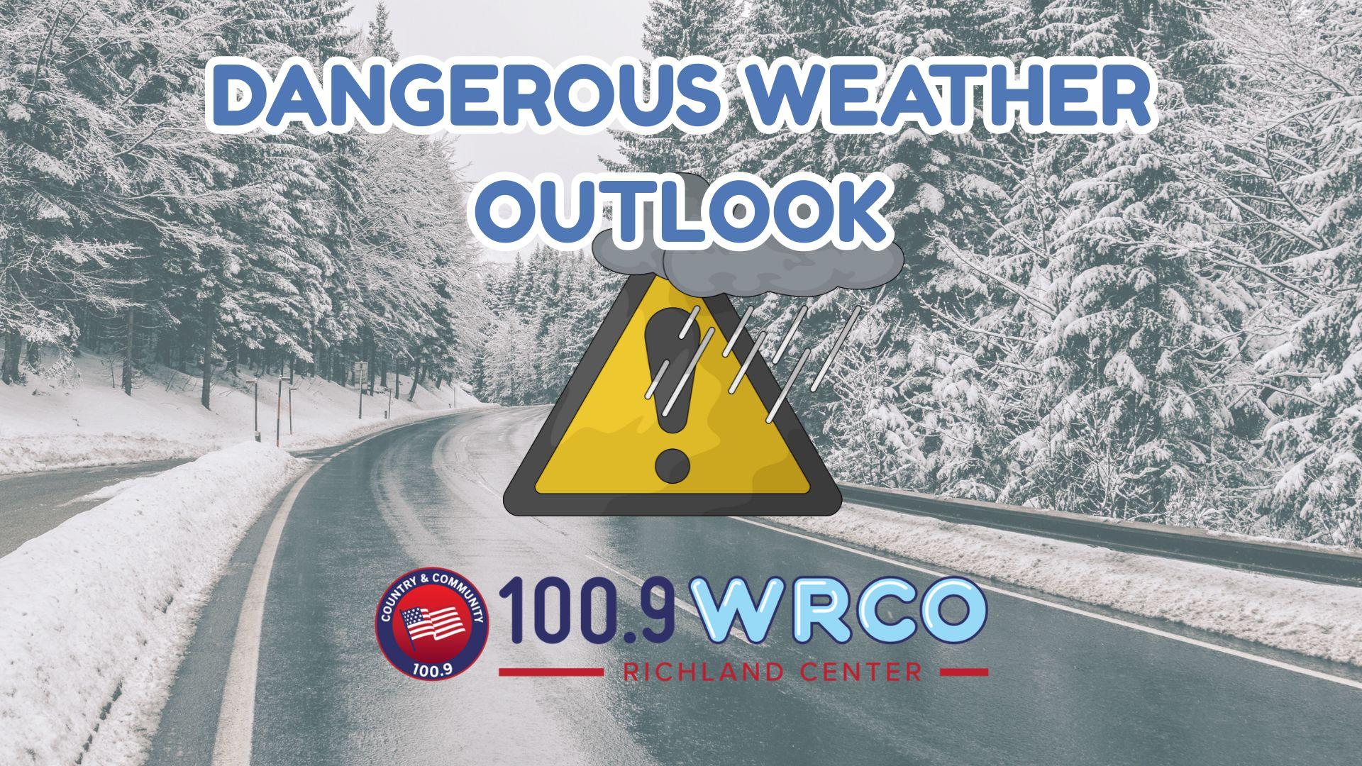 Dangerous weather and warming center locations