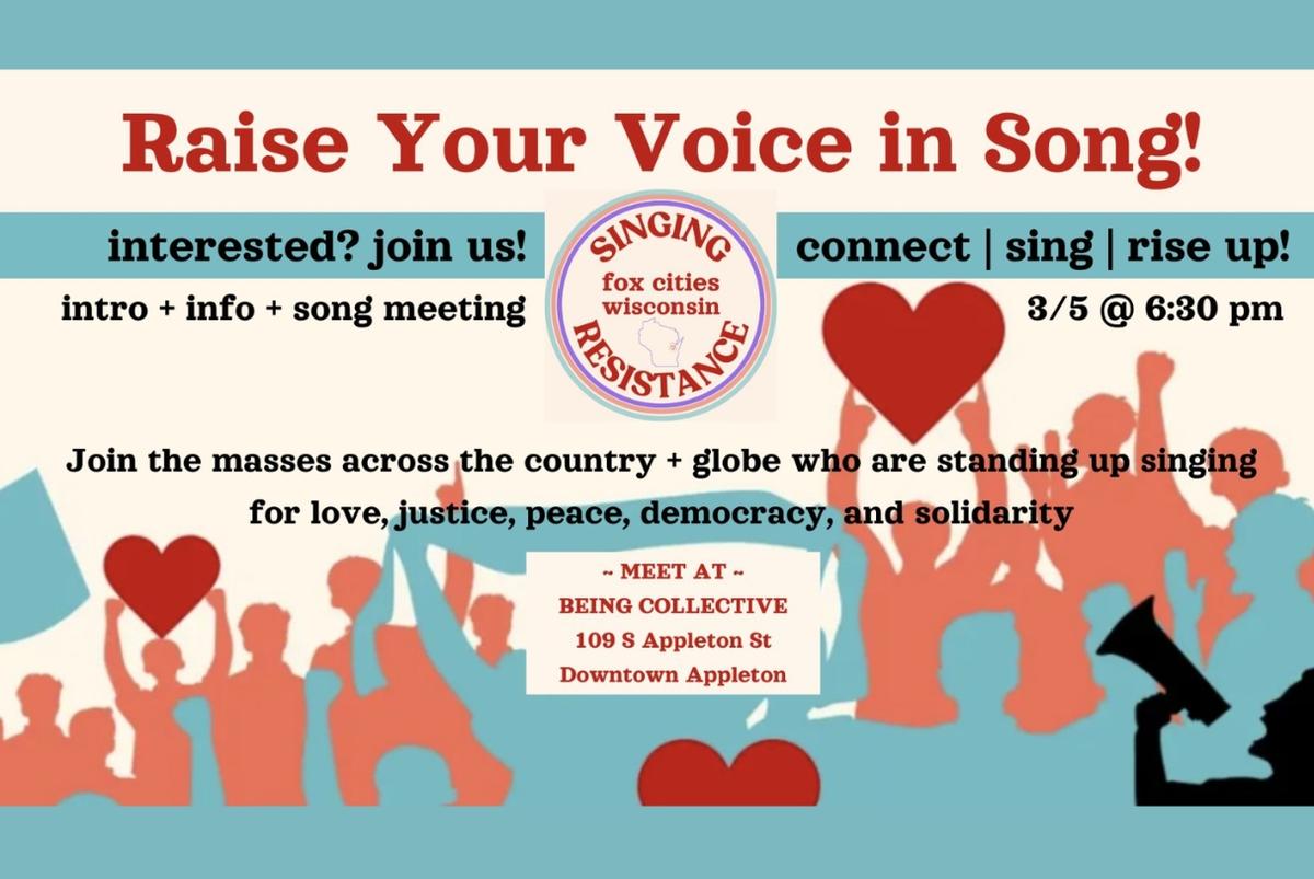 Community Call: Raise Your Voice | Singing Resistance Fox Cities