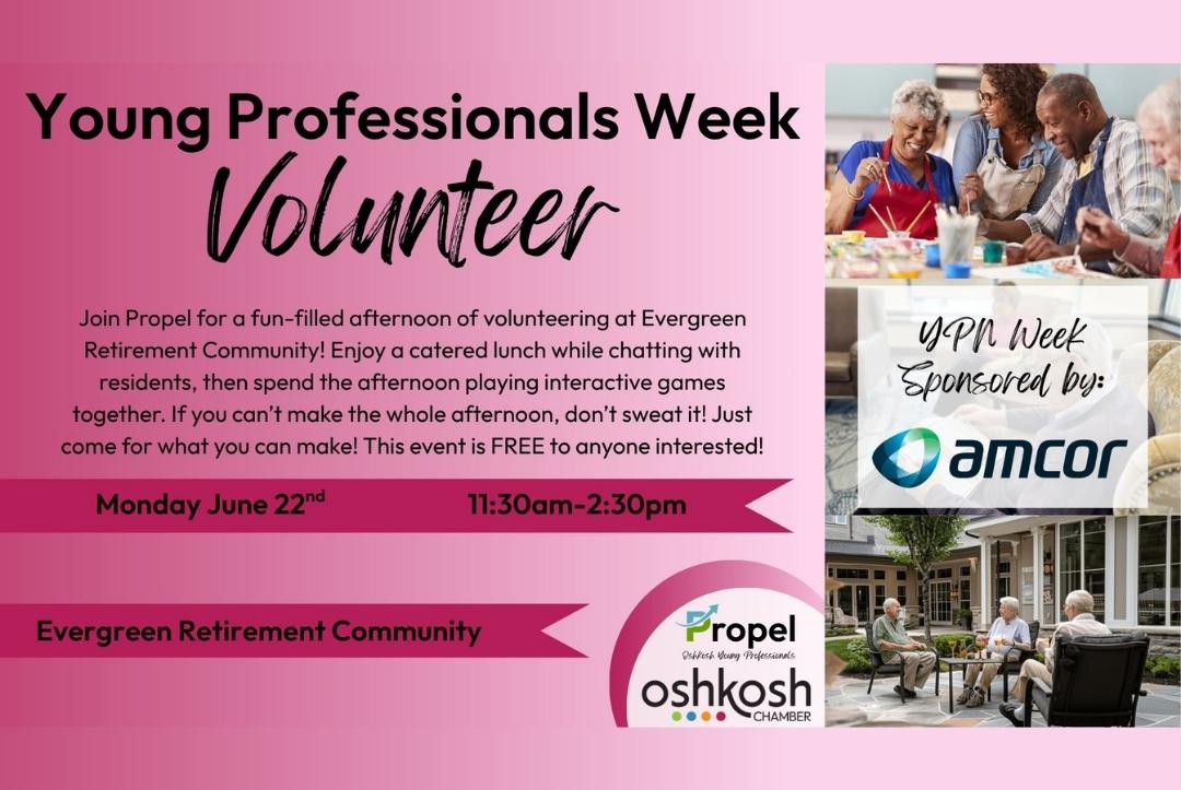 Propel YPN Week Volunteer at Evergreen Retirement
